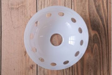 和製アンティーク　古い切子ガラスシェードの天井照明