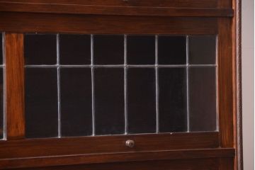 アンティーク家具　イギリスアンティーク　ウォールナット材の高級ブックケース(2)