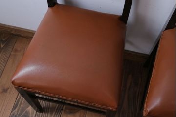 アンティーク家具　和製アンティーク　シックでおしゃれなチェア2脚セット