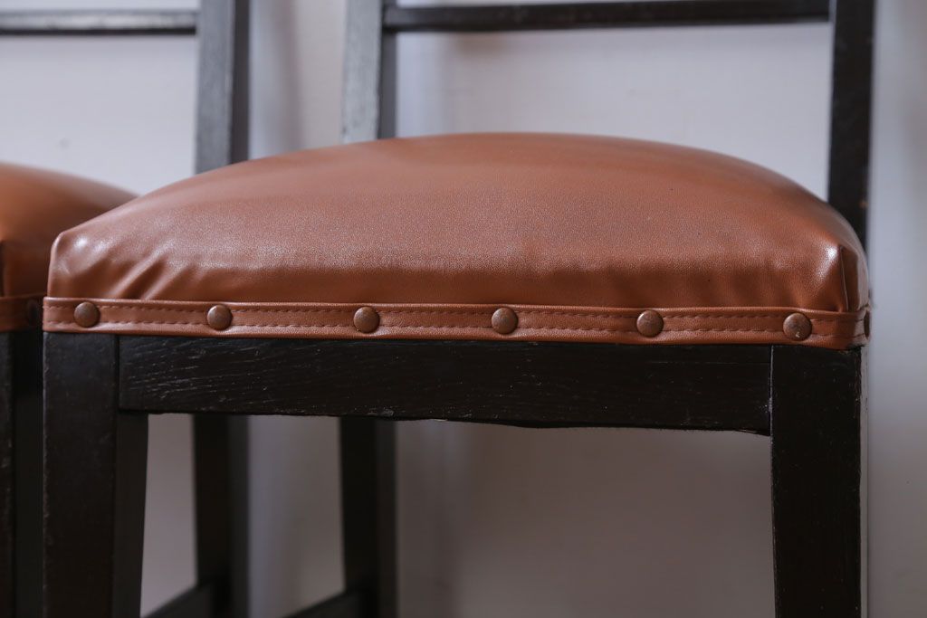 アンティーク家具　和製アンティーク　シックでおしゃれなチェア2脚セット