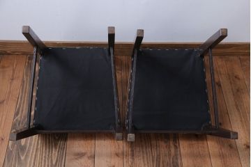 アンティーク家具　和製アンティーク　シックでおしゃれなチェア2脚セット