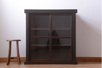 アンティーク家具　古民具・骨董　珍品!小振りな水屋戸棚