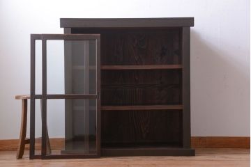 アンティーク家具　古民具・骨董　珍品!小振りな水屋戸棚