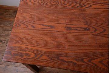 ヴィンテージ家具　ビンテージ　棚付きダイニングテーブル(作業台)