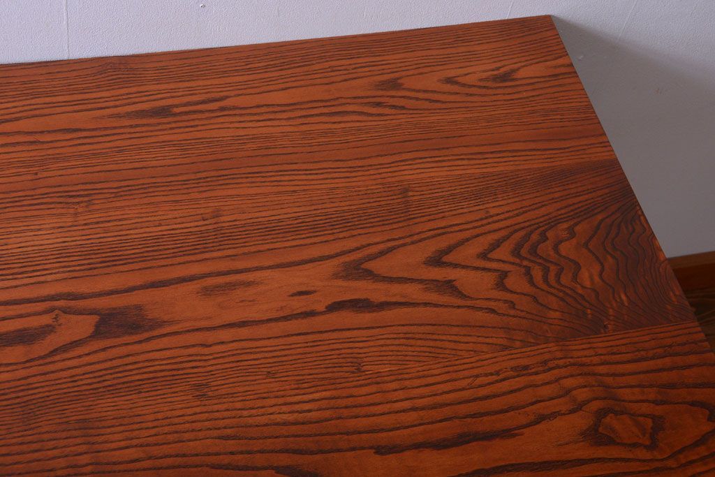 ヴィンテージ家具　ビンテージ　棚付きダイニングテーブル(作業台)