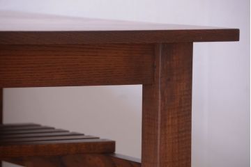 ヴィンテージ家具　ビンテージ　棚付きダイニングテーブル(作業台)