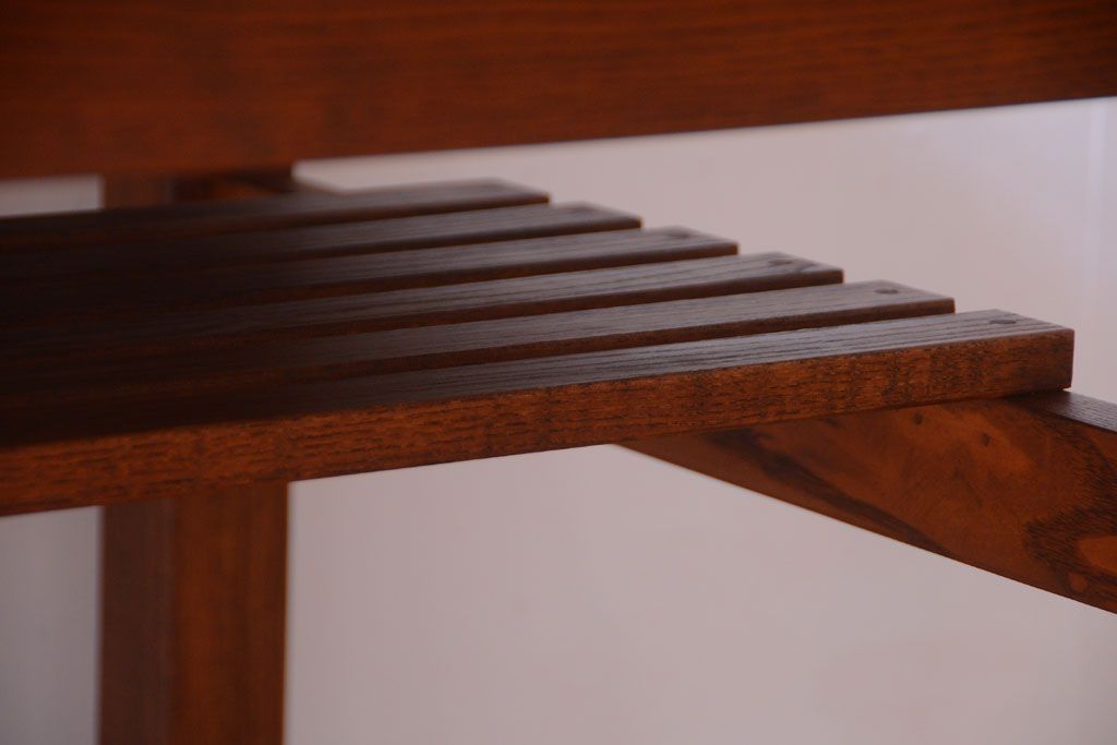 ヴィンテージ家具　ビンテージ　棚付きダイニングテーブル(作業台)