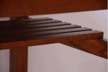 ヴィンテージ家具　ビンテージ　棚付きダイニングテーブル(作業台)