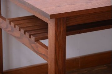 ヴィンテージ家具　ビンテージ　棚付きダイニングテーブル(作業台)