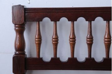 アンティーク家具　イギリスアンティーク　重厚なオーク材の2wayチェア(脚立)