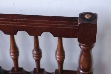 アンティーク家具　イギリスアンティーク　重厚なオーク材の2wayチェア(脚立)