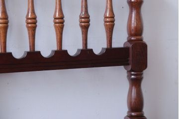 アンティーク家具　イギリスアンティーク　重厚なオーク材の2wayチェア(脚立)