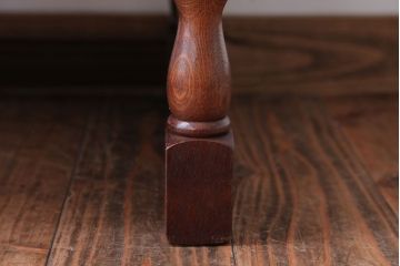 アンティーク家具　イギリスアンティーク　重厚なオーク材の2wayチェア(脚立)