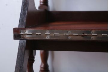 アンティーク家具　イギリスアンティーク　重厚なオーク材の2wayチェア(脚立)