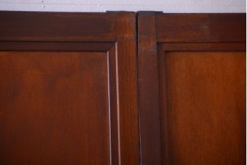 和製アンティーク　古い木製の洋風板戸4枚セット