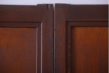 和製アンティーク　古い木製の洋風板戸4枚セット