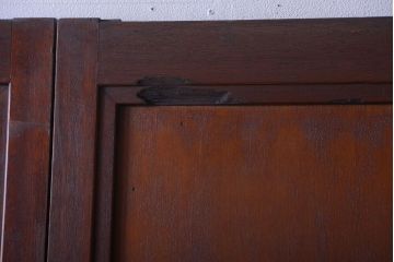 和製アンティーク　古い木製の洋風板戸4枚セット