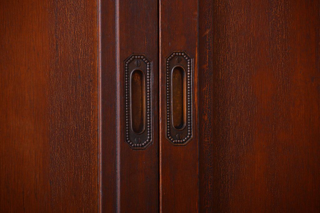 和製アンティーク　古い木製の洋風板戸4枚セット