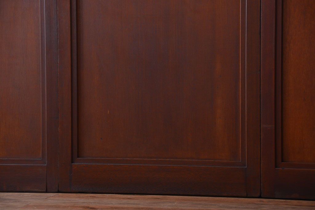 和製アンティーク　古い木製の洋風板戸4枚セット