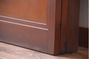 和製アンティーク　古い木製の洋風板戸4枚セット