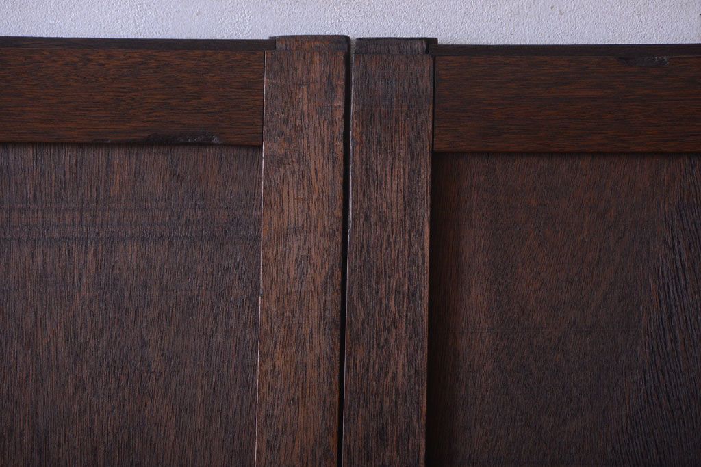 和製アンティーク　古い木製の洋風板戸4枚セット