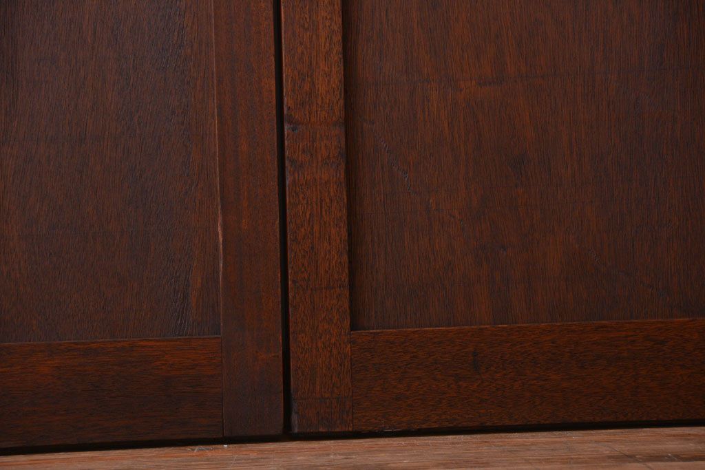 和製アンティーク　古い木製の洋風板戸4枚セット