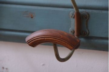 イギリスアンティーク　おしゃれなペイントウォールフック(壁掛け)