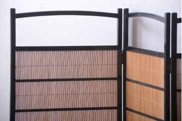 古民具・骨董　和モダンな折り畳み式パーテーション(衝立て)