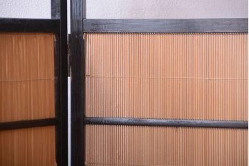 古民具・骨董　和モダンな折り畳み式パーテーション(衝立て)