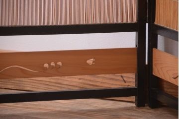 古民具・骨董　和モダンな折り畳み式パーテーション(衝立て)