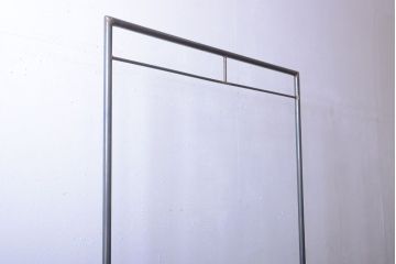 ラフジュ工房オリジナル　シンプルなアイアンハンガーラック【小】(1)