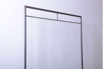 ラフジュ工房オリジナル　重厚なアイアンハンガーラック【小】(2)
