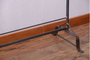 ラフジュ工房オリジナル　重厚なアイアンハンガーラック【小】(2)