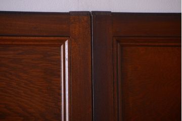 和製アンティーク　背のたかい洋風引き戸4枚セット