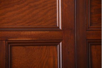 和製アンティーク　背のたかい洋風引き戸4枚セット