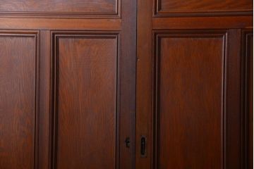 和製アンティーク　背のたかい洋風引き戸4枚セット