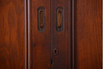 和製アンティーク　背のたかい洋風引き戸4枚セット