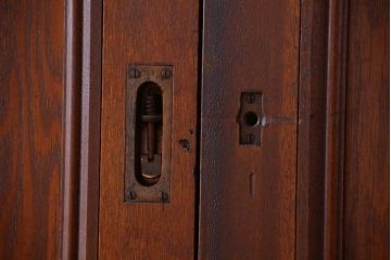 和製アンティーク　背のたかい洋風引き戸4枚セット