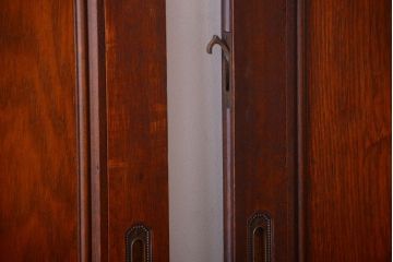 和製アンティーク　背のたかい洋風引き戸4枚セット