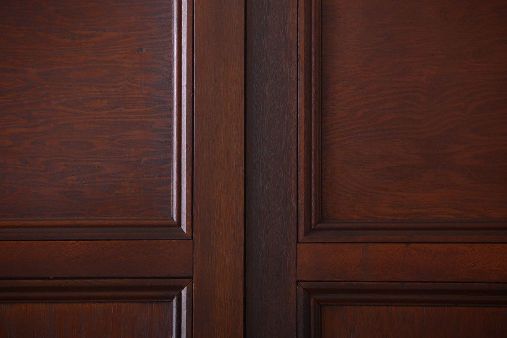 和製アンティーク　背のたかい洋風引き戸4枚セット