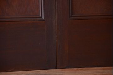 和製アンティーク　背のたかい洋風引き戸4枚セット