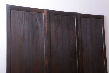 古民具・骨董　造りが良く上品な板戸帯戸3枚セット