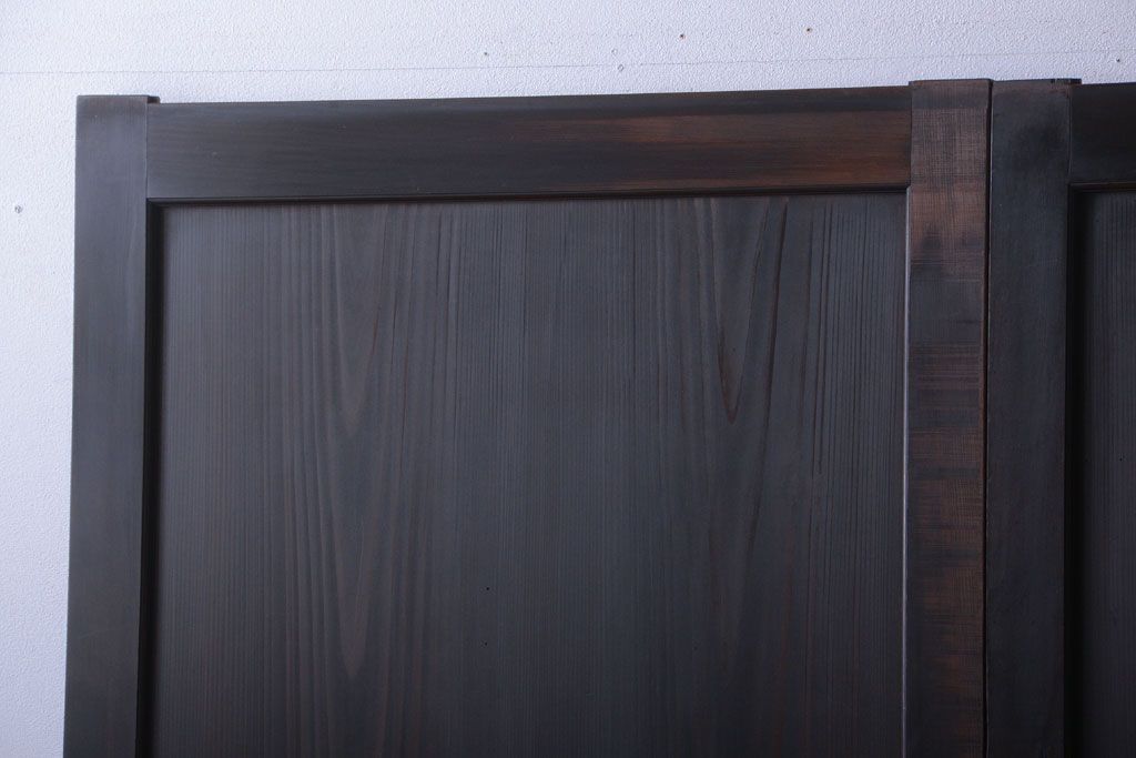 古民具・骨董　造りが良く上品な板戸帯戸3枚セット