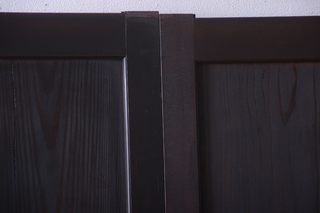 古民具・骨董　造りが良く上品な板戸帯戸3枚セット