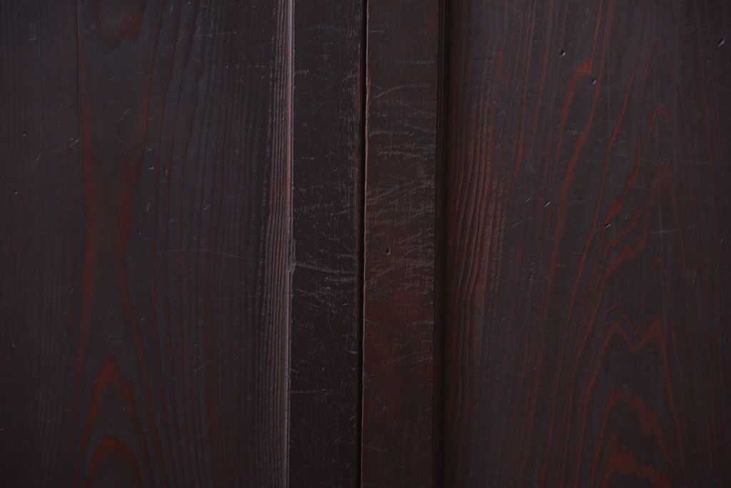 古民具・骨董　造りが良く上品な板戸帯戸3枚セット