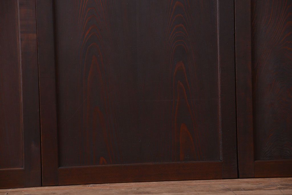 古民具・骨董　造りが良く上品な板戸帯戸3枚セット