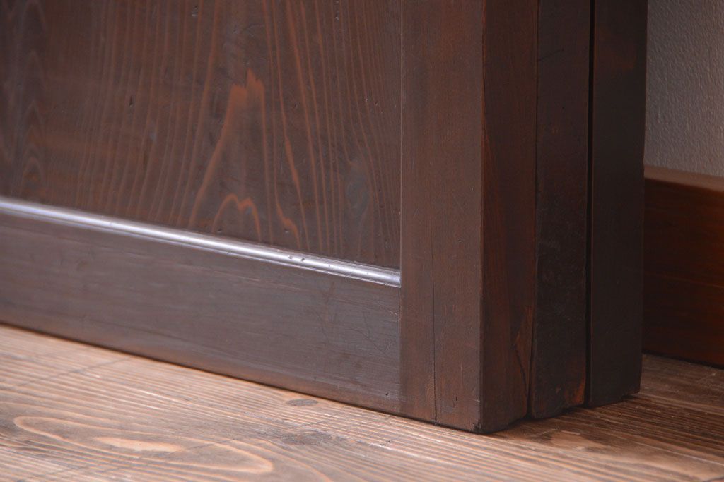 古民具・骨董　造りが良く上品な板戸帯戸3枚セット