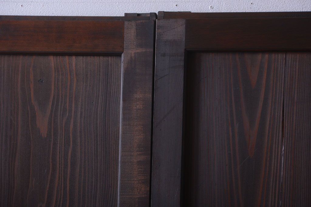 古民具・骨董　造りが良く上品な板戸帯戸3枚セット