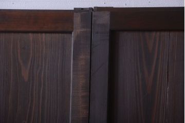 古民具・骨董　造りが良く上品な板戸帯戸3枚セット