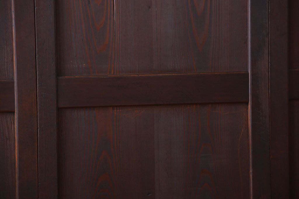 古民具・骨董　造りが良く上品な板戸帯戸3枚セット